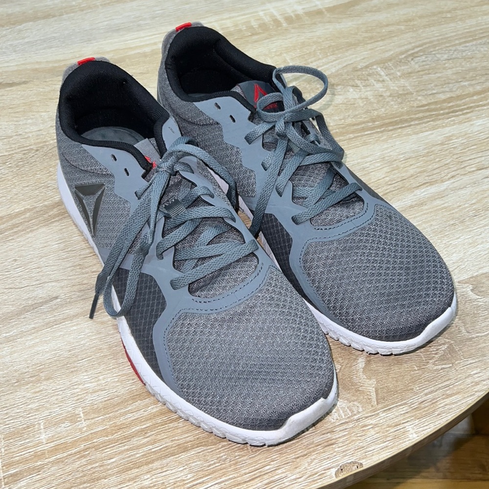 Reebok Flexagon Red & Grey Memory Foam Sneakers